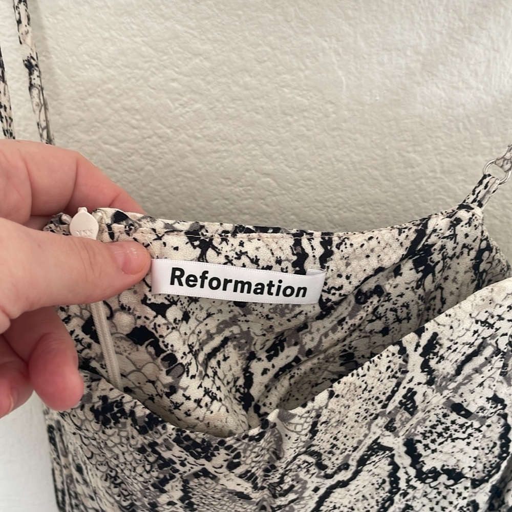 Reformation Dress Python Snake Print. - image 2